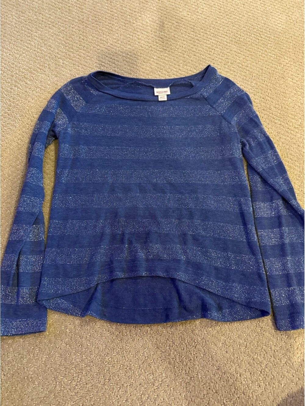 Mossimo blue striped shirt size Xs